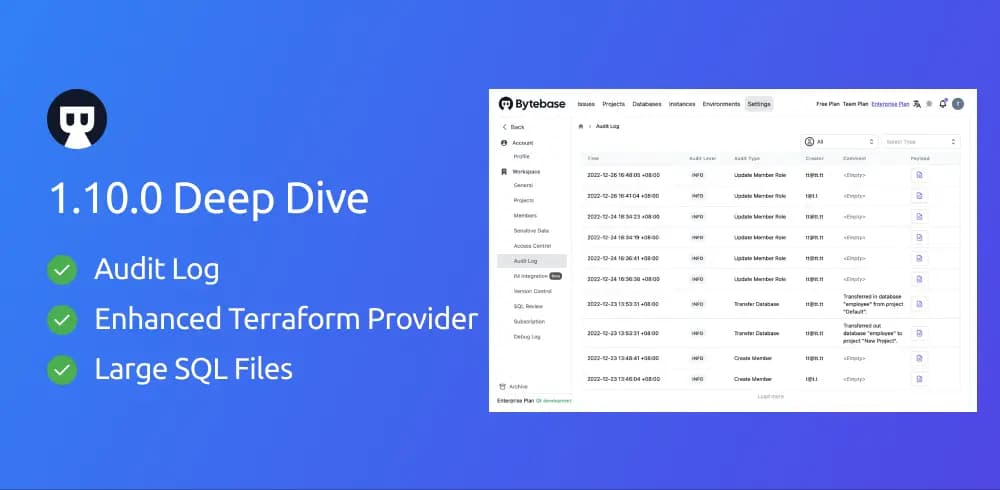 Bytebase 1.10.0 Deep Dive