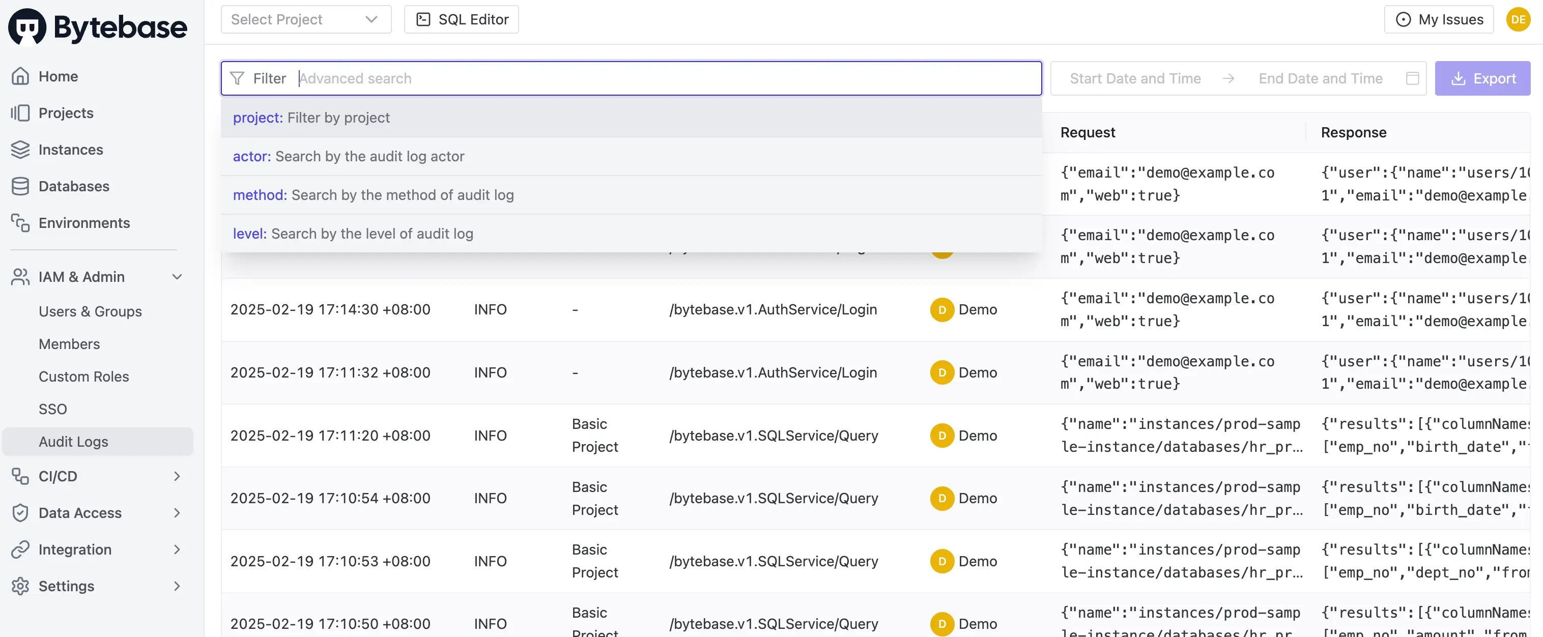 bytebase-audit