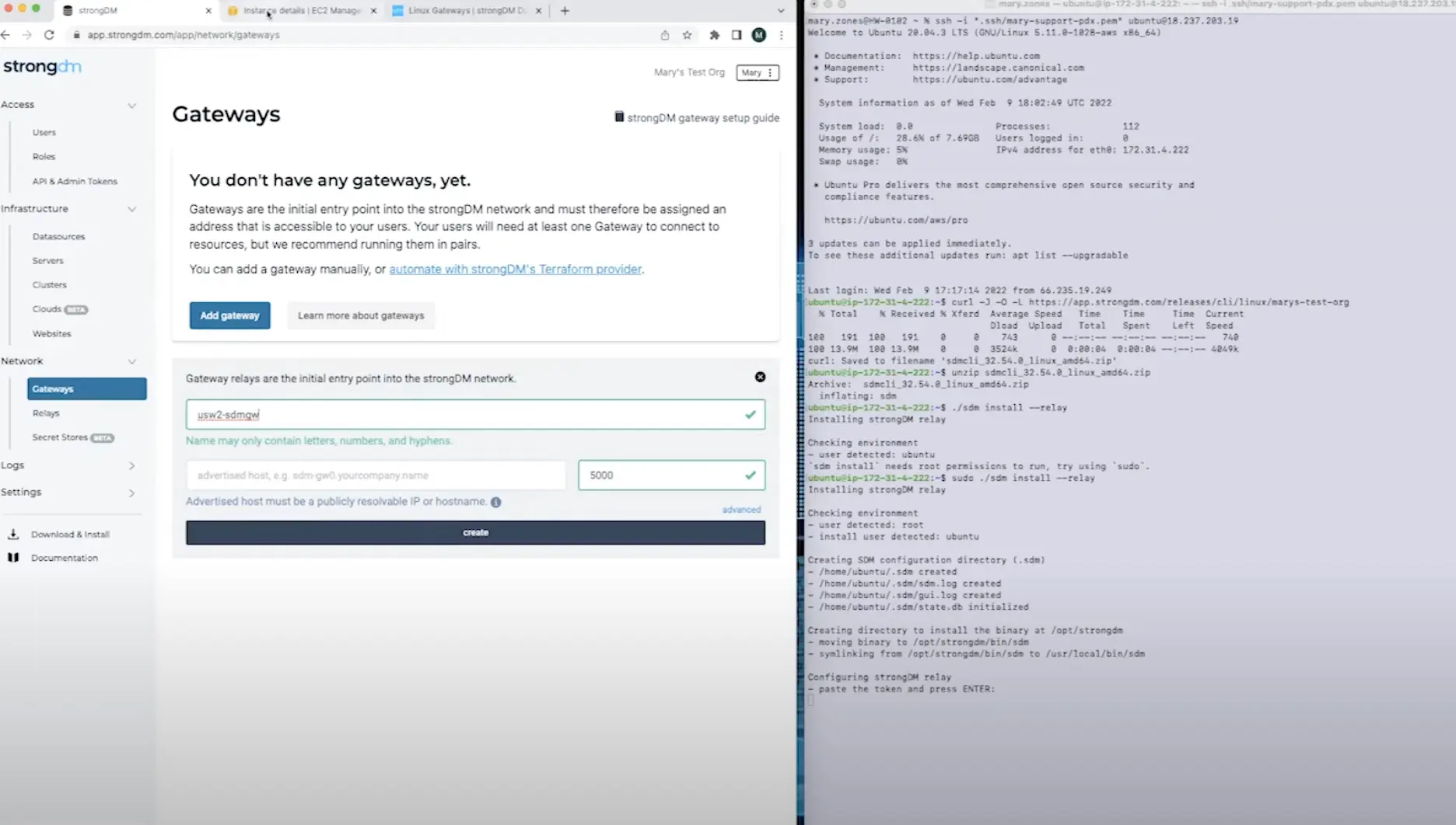 strongdm-installation